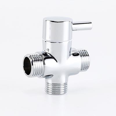 G1/2 Male Thread 3 Way  Copper Shower Arm Adapter Shower Diverter Valve for Handheld Shower Head and Fixed Shower Head