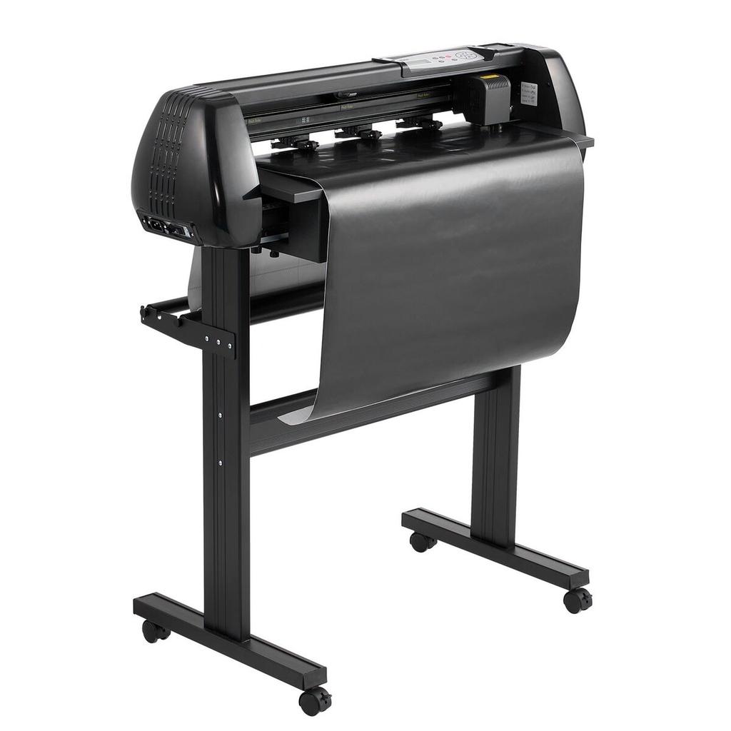 Vinyl-Schneidemaschine, 720 mm maximale Einzugsbreite, Doppelklingen, Einstellbare Kraft und Geschwindigkeit, LED-Anzeige, Vinyl-Plotter-Schneide-Drucker mit Signmaster