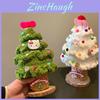 Hello Kitty Christmas Tree Handmade Knitted Ornament With Butterfly Bow For Holiday Decor