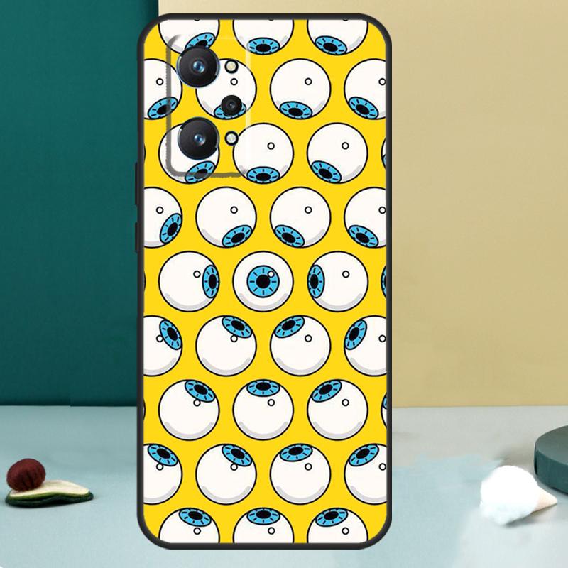 Crazy Eyeball Pattern For Realme GT 6T 5 6 GT 7 Pro C67 C75 C61 C55 C53 C51 C21Y C25S 10 11 12 13 14 Pro Plus Case