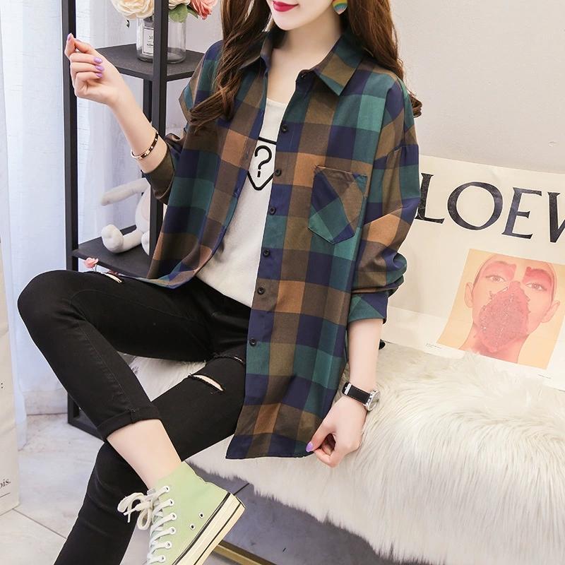 IHUASU Women's Fashion Casual Long Sleeve POLO Neck Blouses & Shirts