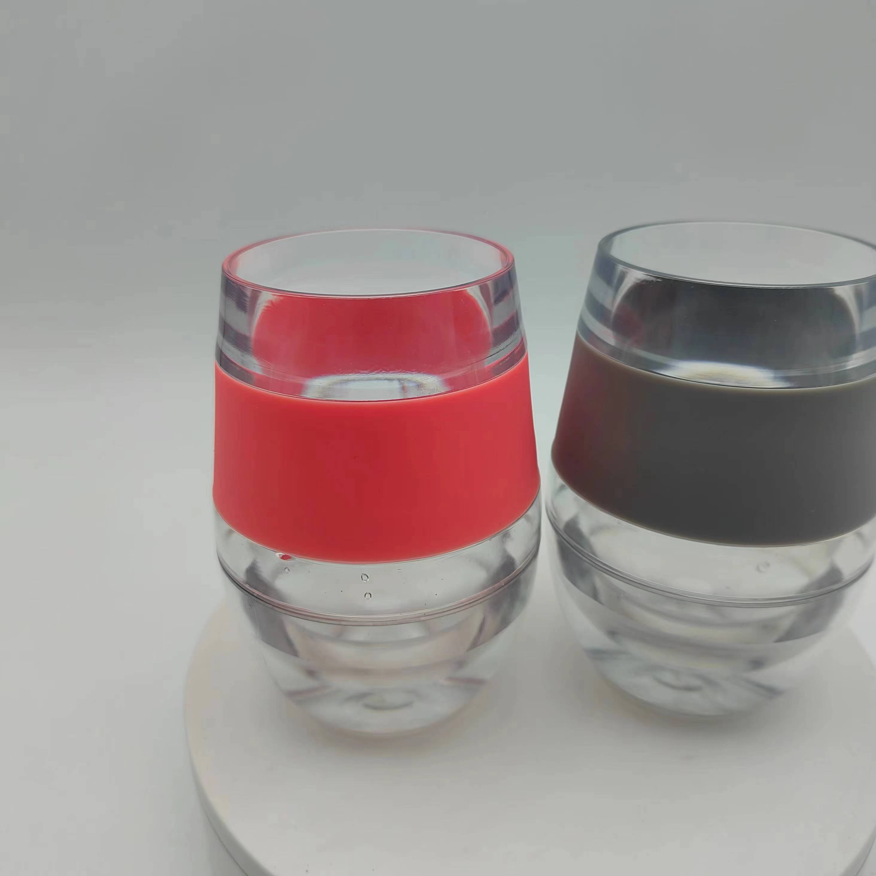 

Стакан для льда на 8 унций, замораживающий бокал для вина, без BPA, стакан для бармена, охлаждающий гель, чашка для мамы или жены, подарок любителю вина, напитки со льдом 200-300