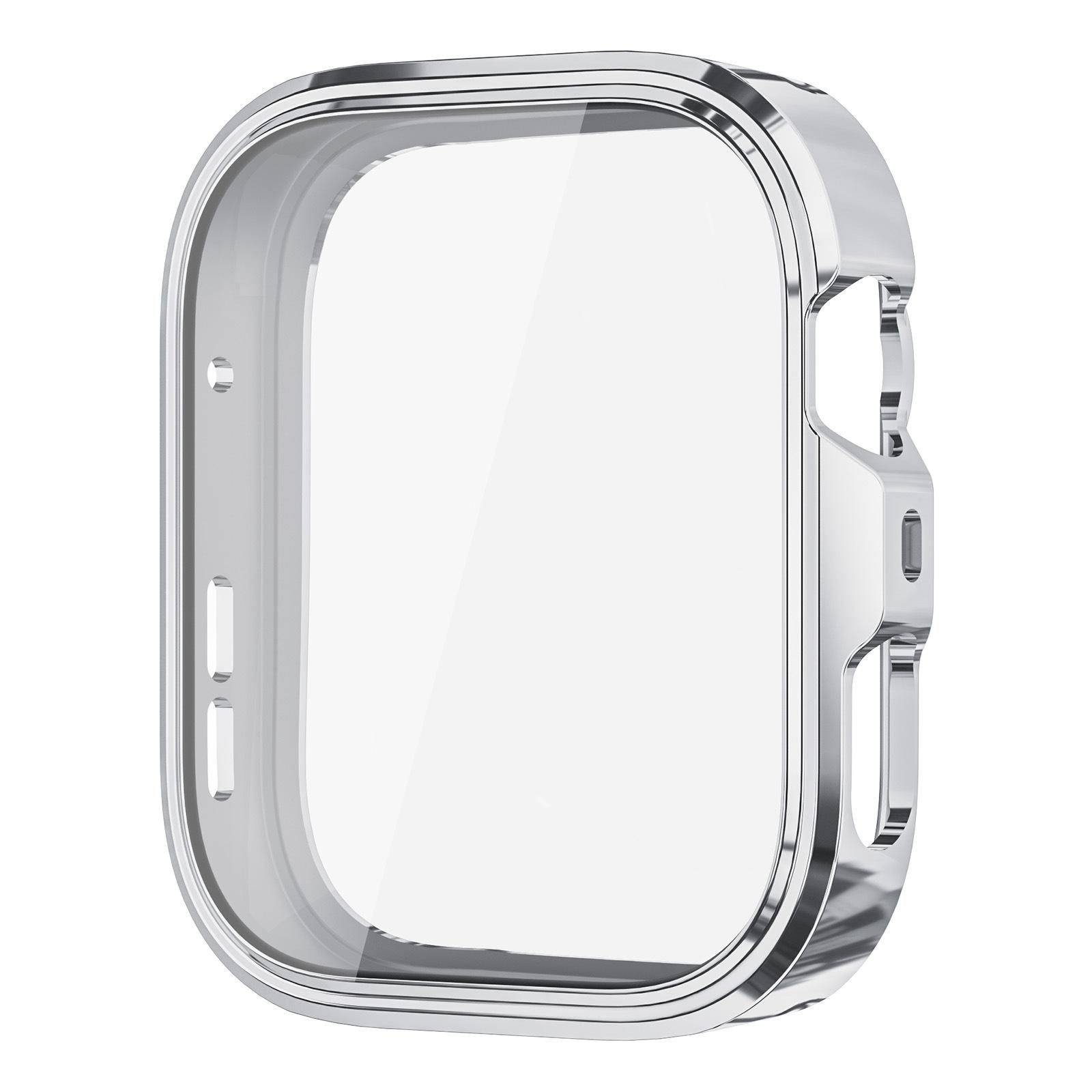 

Glass+Case For Huawei Watch Fit 4 4Pro All-Around Screen Protector TPU Bumper Tempered Glass Watch Case For Huawei Watch Fit 3 For Huawei Fit 4Pro серебряный