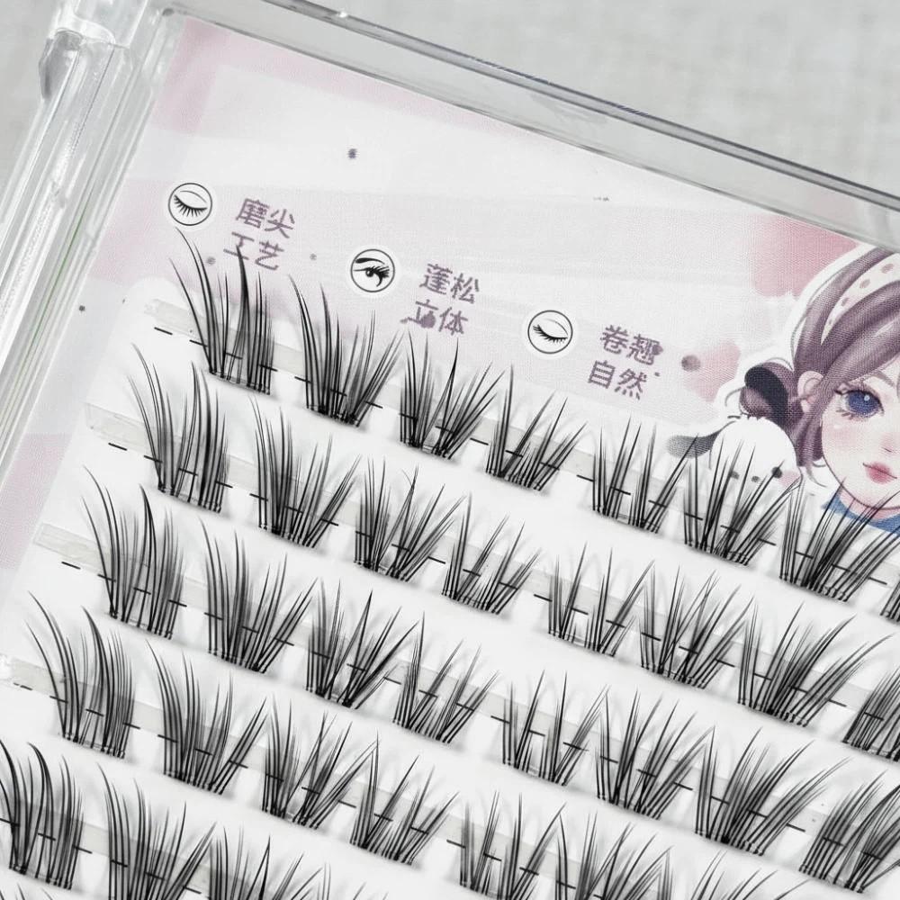 New Chinese style False Eyelashes Full Strip Fake Eyelash 3D Faux Mink Lash  Eye Lash Extension