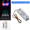 Universelles Motorrad Blinkendes Rücklicht LED Bremslicht 9V-80V Hinteres Rücklicht Wasserdicht Batterie Kennzeichenleuchte Blinker