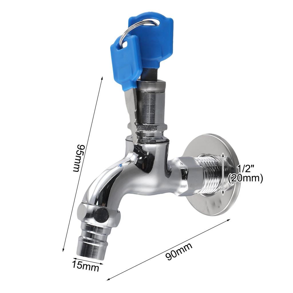 Faucet Outdoor Faucet Wateringm 1/2 \"male Thread Car Wash Home Mop Sink Laundry Water Metal Alloy Pools With Water