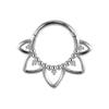 Crystal Nose Piercing Septum Ring Stainless Steel Accessory for Ear Helix Cartilage Fashionable Body Accessories