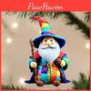 Themed Christmas Magical Old Man Pattern Acrylic Pendant Decoration Holiday