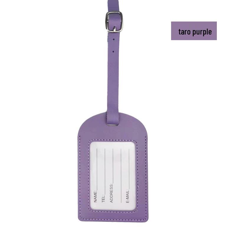 Multicolor Leather Airplane Boarding Pass Suitcase Tag