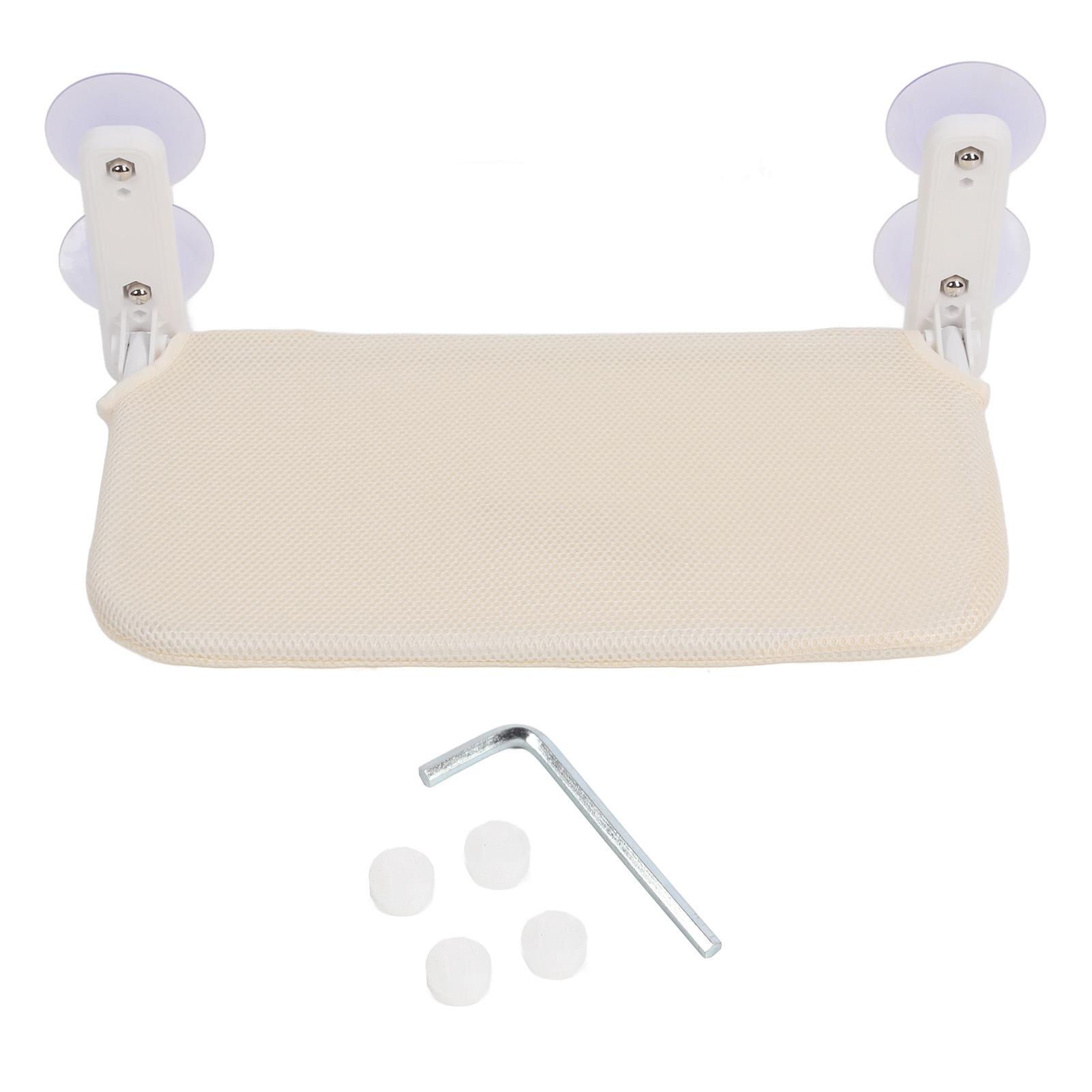 

Складной гамак для кошек на окно с 4 присосками, прочная несущая способность, устойчивая поддержка, кровать для питомца на окно 45x30cm / 17.72x11.81in Beige