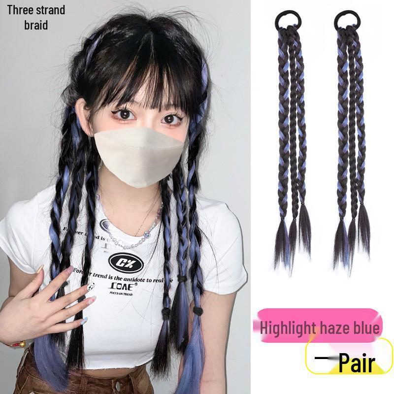 Trendy Sweet & Spicy Dreadlock Highlight Wig with Fishbone & Twist Braids
