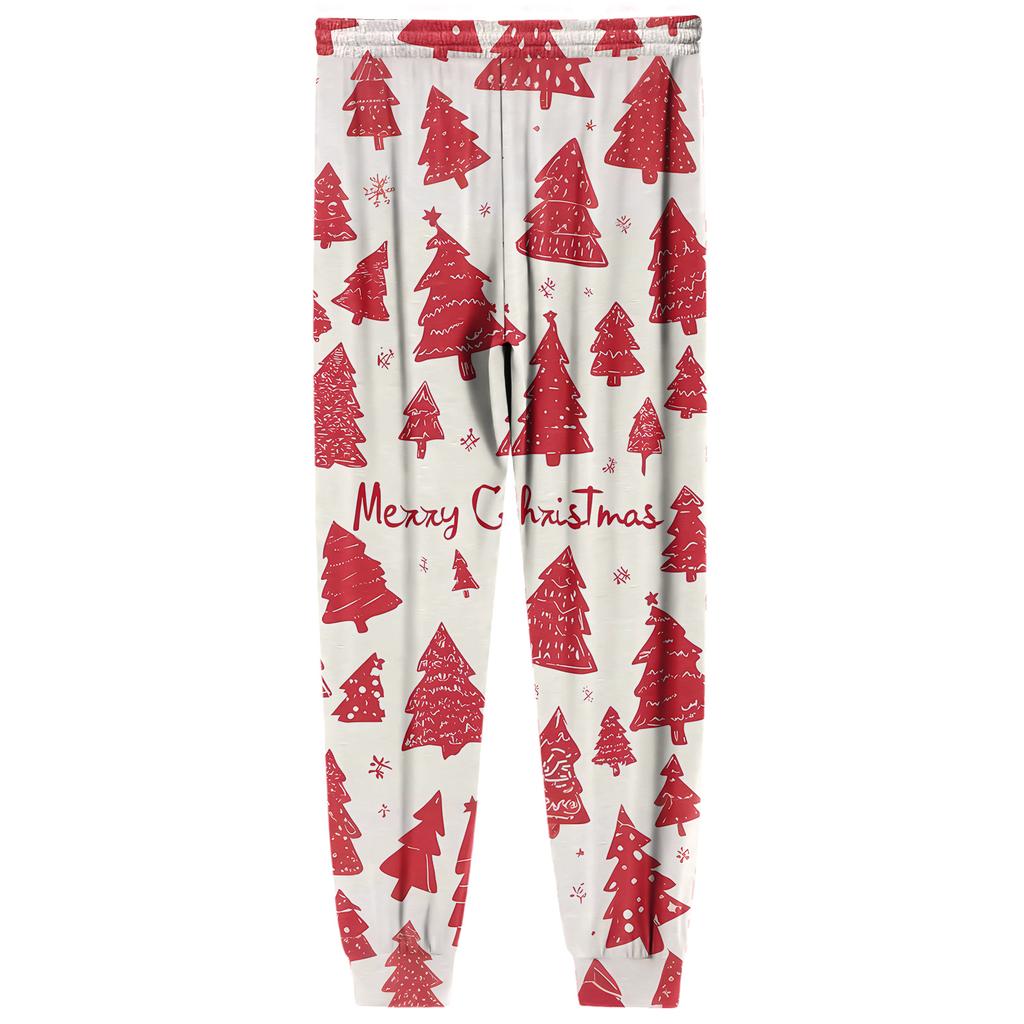 Pánské ležérní kalhoty se stahovací šňůrkou, kapsami a manžetami, domácí spací kalhoty