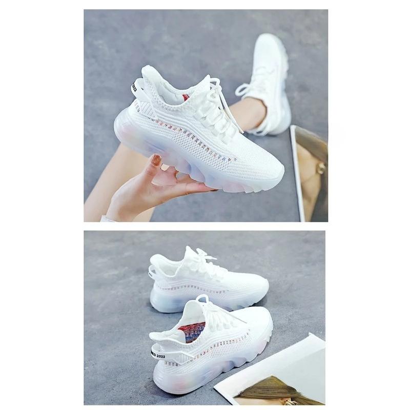 Women's Fashion Platform Sport Shoes Autumn Breathable Outdoor Running Sneakers Lightweight Casual Tennis Shoes