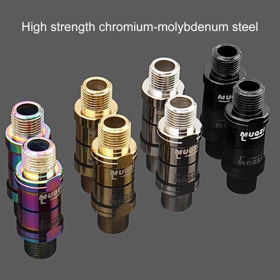 1 Pair MUQZI Bicycle Pedal Anodizing Treatment Spacers High Strength Extension Bolts Anti Deformation Pedal