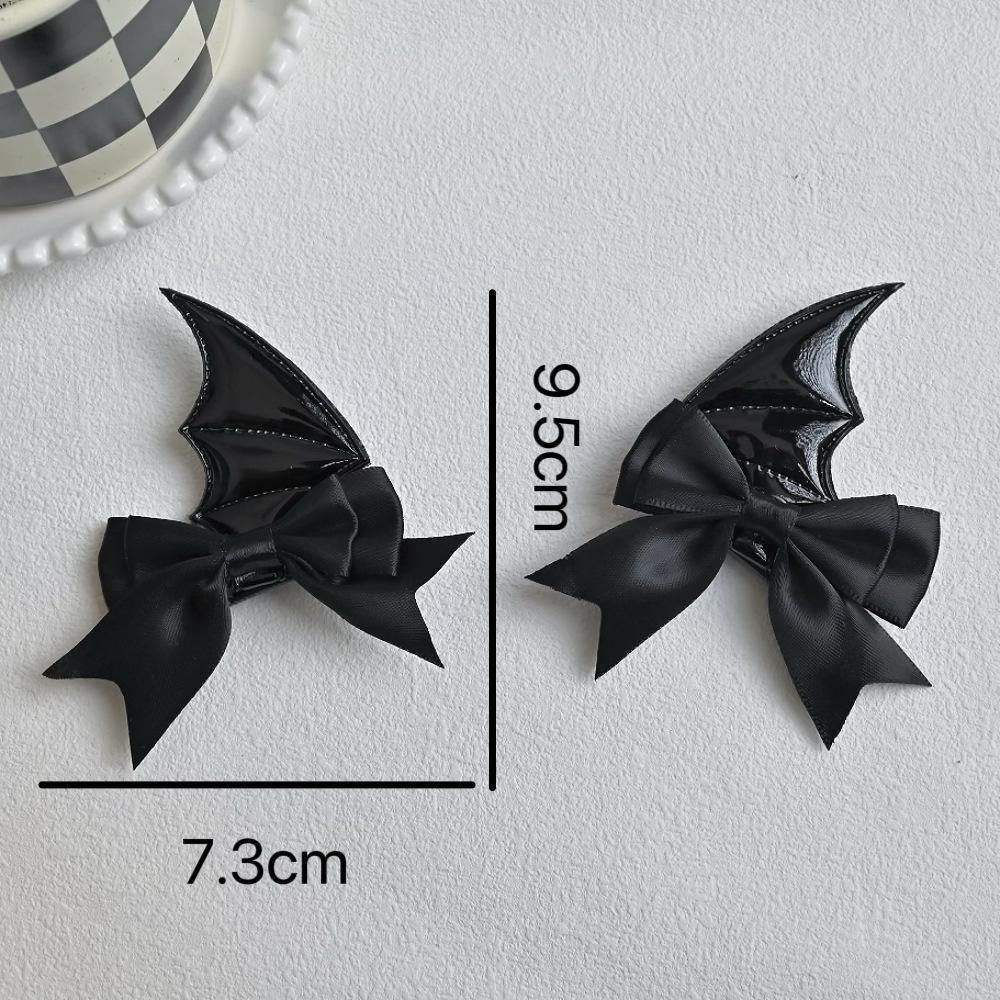 2 Stück Themenbezogene Dekorative Haarspangen Niedliche Schleife Hexe Teufel Accessoires Valentinstag Valentins Krallenclips Haarklammern Haarspangen