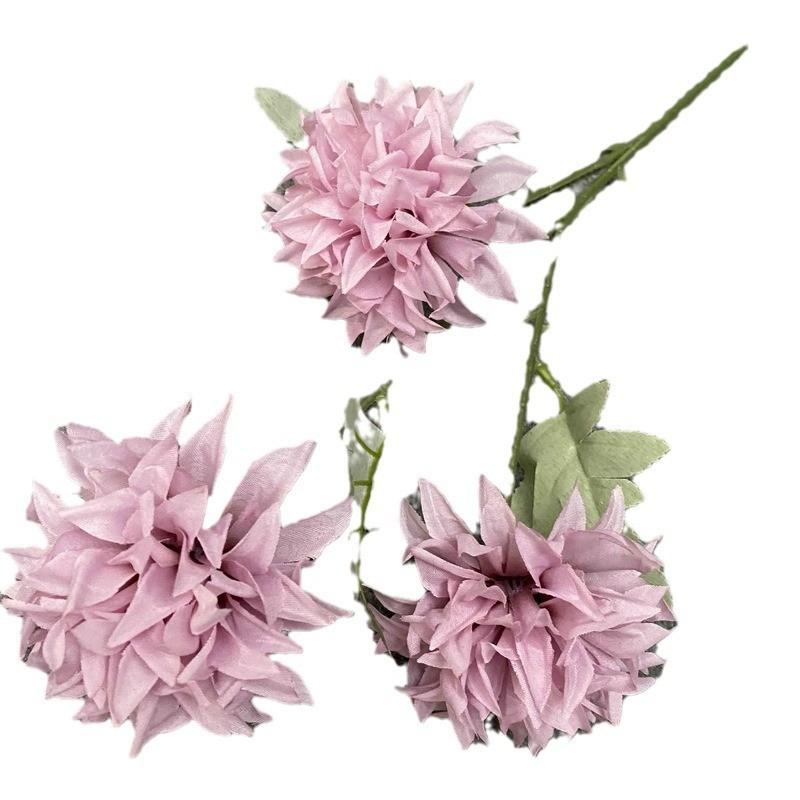 Wedding Crystal Ball Decoration With 3 Head Chrysanthemum For Aisle Decor