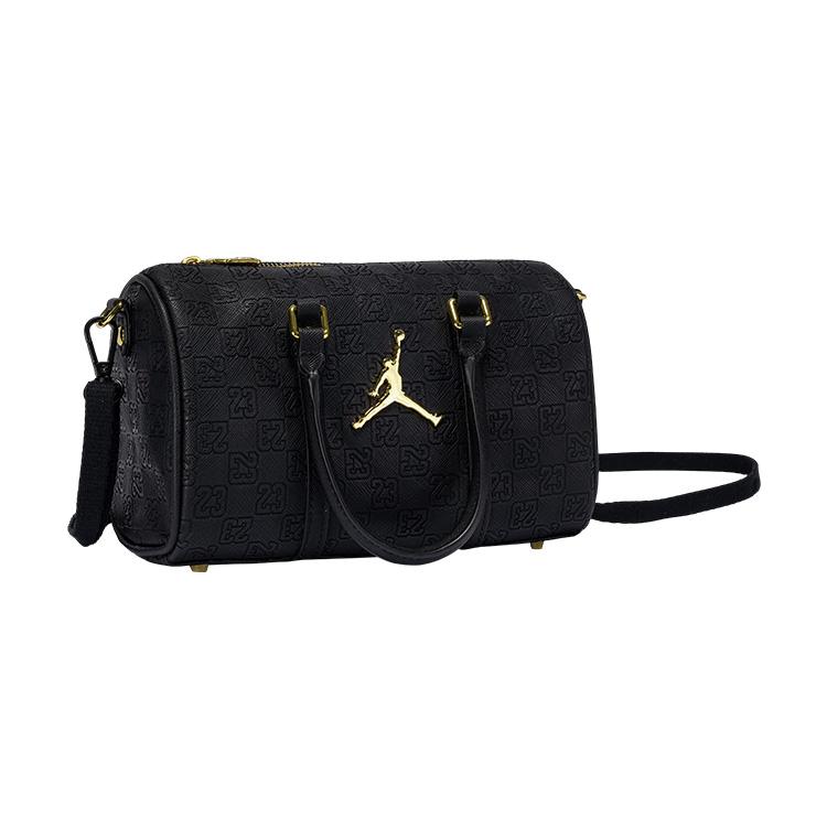 Jordan Сумка-тоут серия Monogram Клетка Золотая этикетка Унисекс Черный JD2543016AD-001
