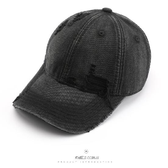 Women's washed plain baseball cap, suitable for outdoor activities, travel, and sun protection
