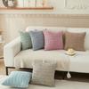 45x45cm Kord Kissenbezüge Weiche Gestreifte Quadratische Kissenbezüge Frühlings-Kissenbezüge für Couch Sofa Schlafzimmer Stuhl