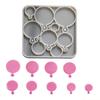 QX2E 9 Cavities Silicone Tray Molds Dishwasher Safe For Making Mousses Jelly