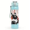 1PC Retro Western Cowboy Gun Grunge Print 750ml Portable Sports Water Bottle Leakproof Gym Outdoor Travel Drink Cup