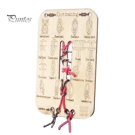 

1/2/3 шт. обучающая доска для завязывания узлов, 16 узлов, деревянная доска для начинающих, рифы, квадратные узлы, практическая обучающая доска для любителей кемпинга на открытом воздухе 1pc