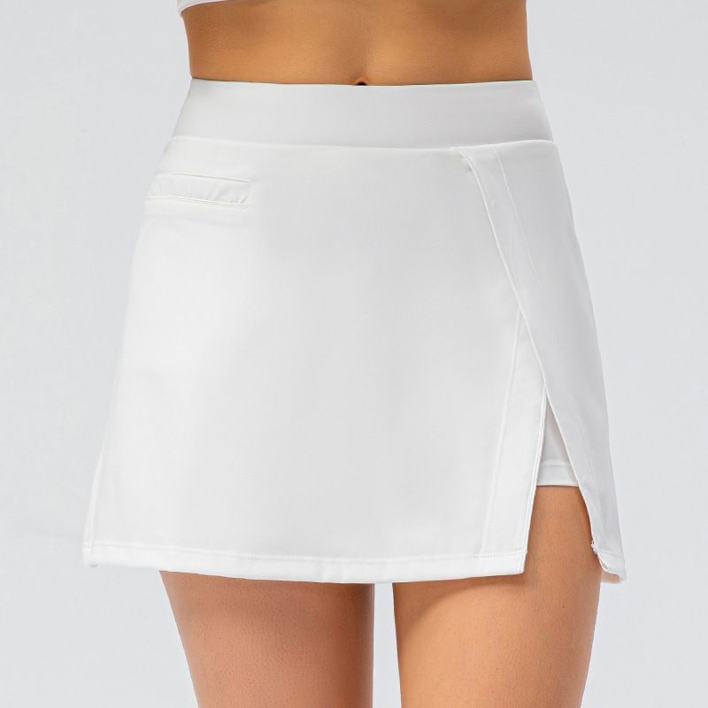 Export New Arrival Sports Skirt Fake Two-Piece Anti-Emptied Pantskirt Loose Casual Yoga Running Skirt Tennis Skirt