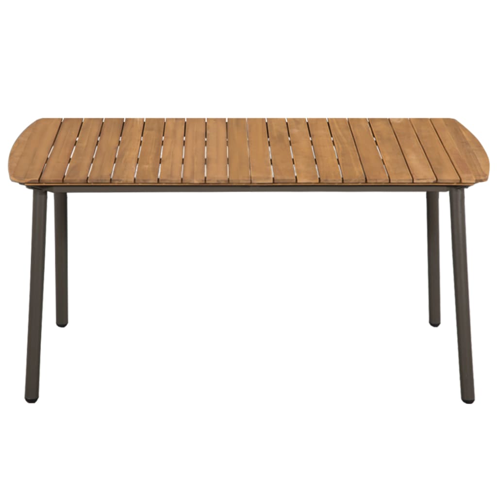 vidaXL 5-tlg. Garten-Essgruppe Poly Rattan Braun