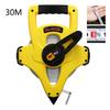 Measuring Tape Open Reel Portable Fiber/Steel Tape Measure Measuring Tape Tool Waterproof Tape 4X Returning