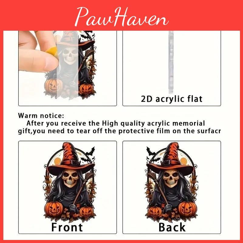 Car Decor Acrylic Pumpkin Pendant For Halloween Party Vehicle Ornament