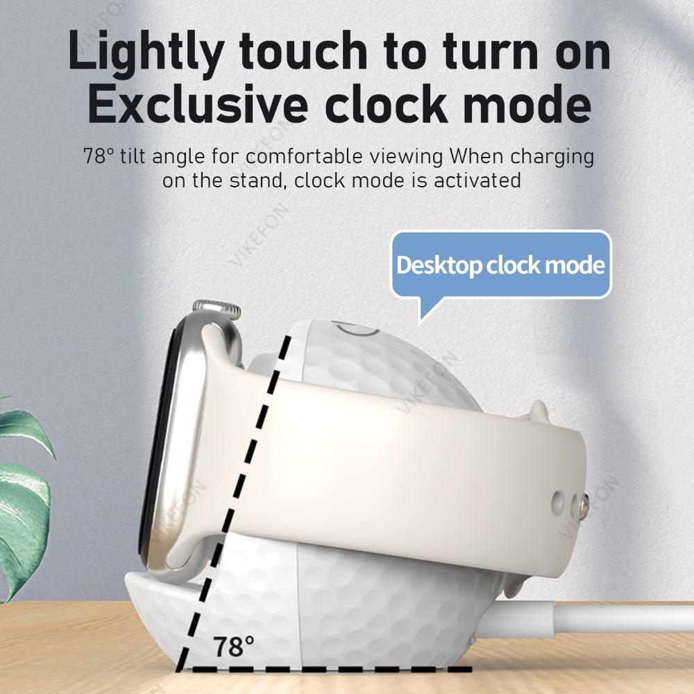 Smart Watch Wireless Charger Stand RGB Light For Apple Watch Series 11 10 9 8 7 6 5 4 3 2 1 SE/SE 2 Ultra 3/2 Fast Charging Dock