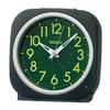 Clock Alarm Clock Automatic Illumination Analog Luminous Resin Dial Visible At Night Black Metallic 115x115x79mm KR519K