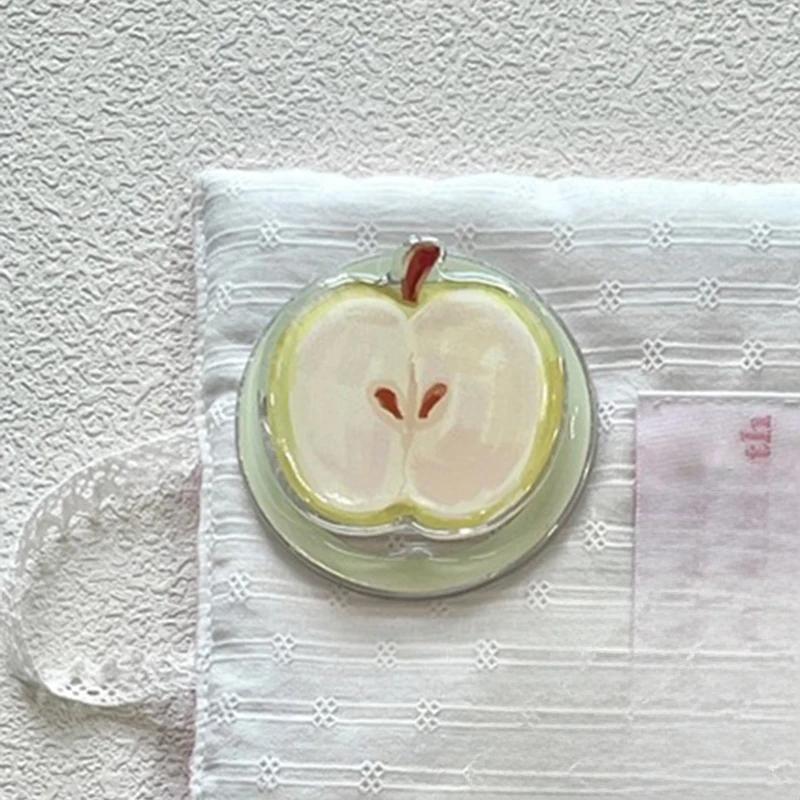 

Корейский Милый Зеленое Яблоко Для Magsafe Магнитный Телефонный Гриптоп Держатель Подставка Для iPhone 15 14 13 Складной Держатель для Беспроводной Зарядки