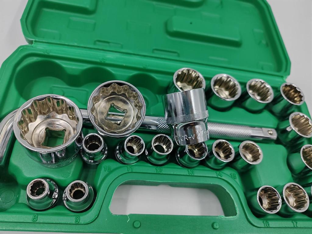 Zestaw nasadek Torx Dafei: 12-punktowe, Rozmiary 8-19, 22-27, 30-36, Gniazdo 12,5 mm, Narzędzia do naprawy samochodów 1/2".