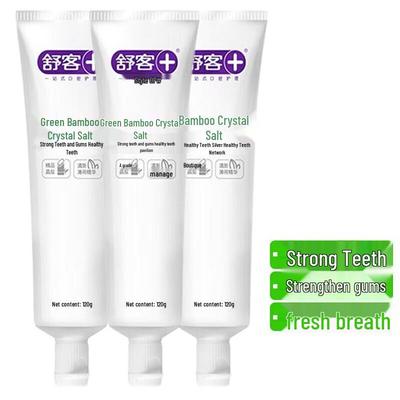 Saky Green Bamboo Crystal Salt Fluoride Toothpaste, 3 X 120g