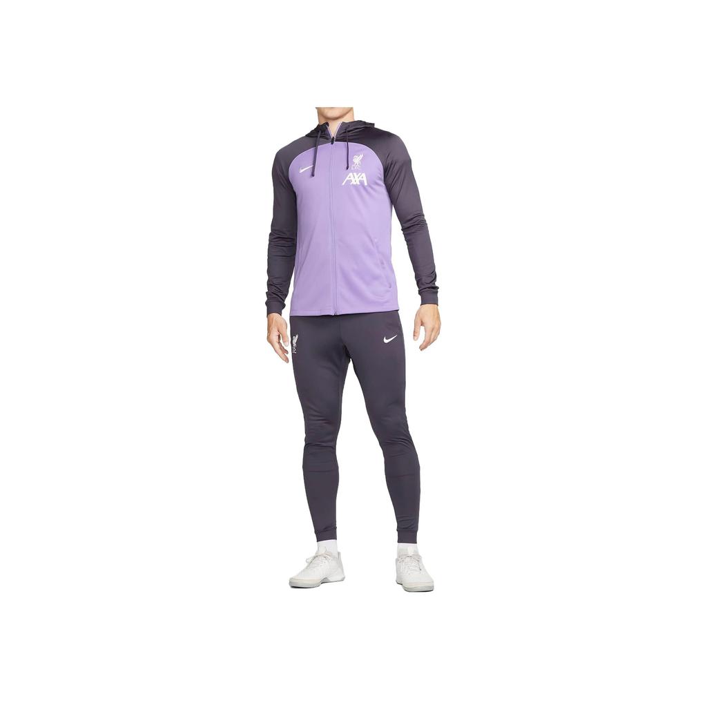 Nike Dri-Fit Football Hooded Tracksuit Jacket Men Jacket Purple FN7320-568