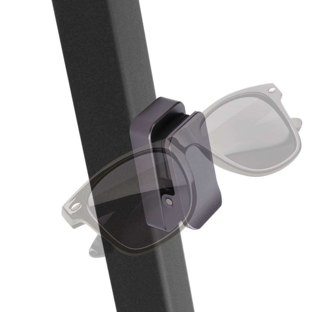 Sunglass Holder for Cart, Magnetic Aluminium Clip with Silicone Padding, Holder for Cart Boat Chair Prescription Sports Sunglasses