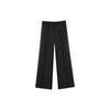 Fila Solid Color Straight Leg Woven Casual Pants Women Bottoms Black F11W415805F-BK