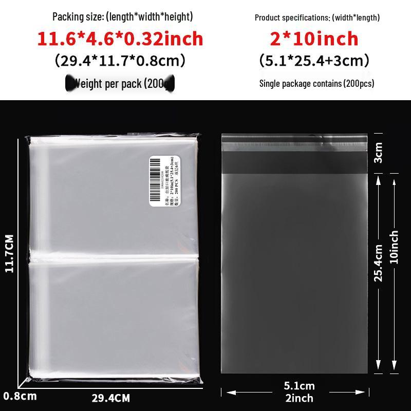 Clear Self-Adhesive OPP Bag for Candy, Snack, or Bread Packaging