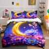 Moonlit Floral Fantasy Set  Kid'S And Adults' Bedroom Decor, Exquisite Three-Piece Bedding Set Gift