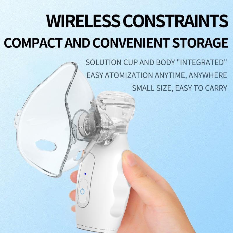JC601 Handheld Microgrid Nebulizer Children's Adult Handheld Nebulizer Ultrasonic Light Tone Nebulizer