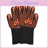 Bbq Heatresistant Gloves With Silicone Grip For Outdoor Grilling And Cooking