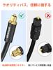 VANAUX Optical Digital Toslink Fiber Optic Digital Optical Audio Cable for Home Theater CD Game and More Black Cable, S/PDIF Use, Soundbars, TVs, PS4,
