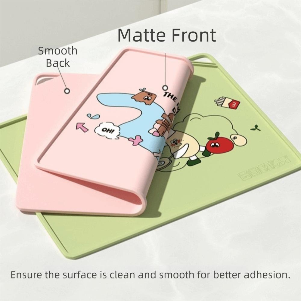 Soft Cartoon Silicone Place Mat Waterproof Oil Proof Insulation Pad Anti-Slip Heat Resistance Table Mat Dining Table