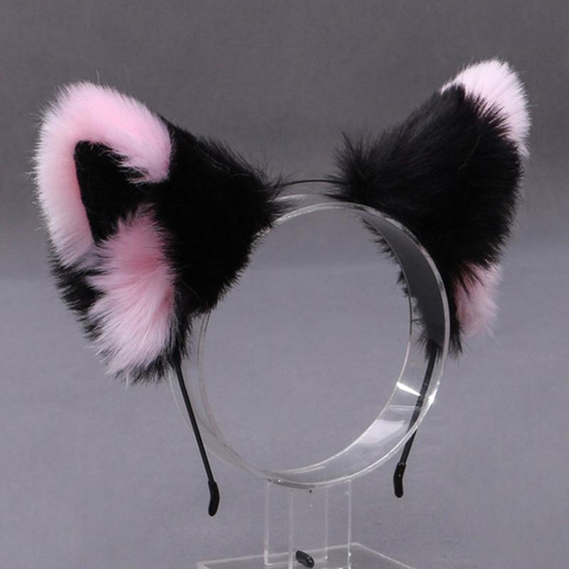 Fuchs Katze Ohr Plüsch Haar Hoops Cosplay Flauschigen Plüsch Haarband Stirnband Frauen Mädchen Maskerade Party Headwear Haar Zubehör