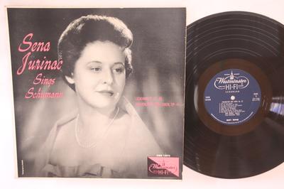 LP Record SENA JURINAC, FRANZ HOLETSCHEK - Schumann - Liederkreis, Op. 39 / Fr XWN18493 WESTMINSTER US Classical Used