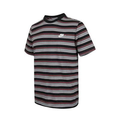 Club T Shirts Men's Gray Black Stripes HJ0551-011