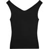 Zara Женские майки Черные Умеренно приталенные 2335179-800