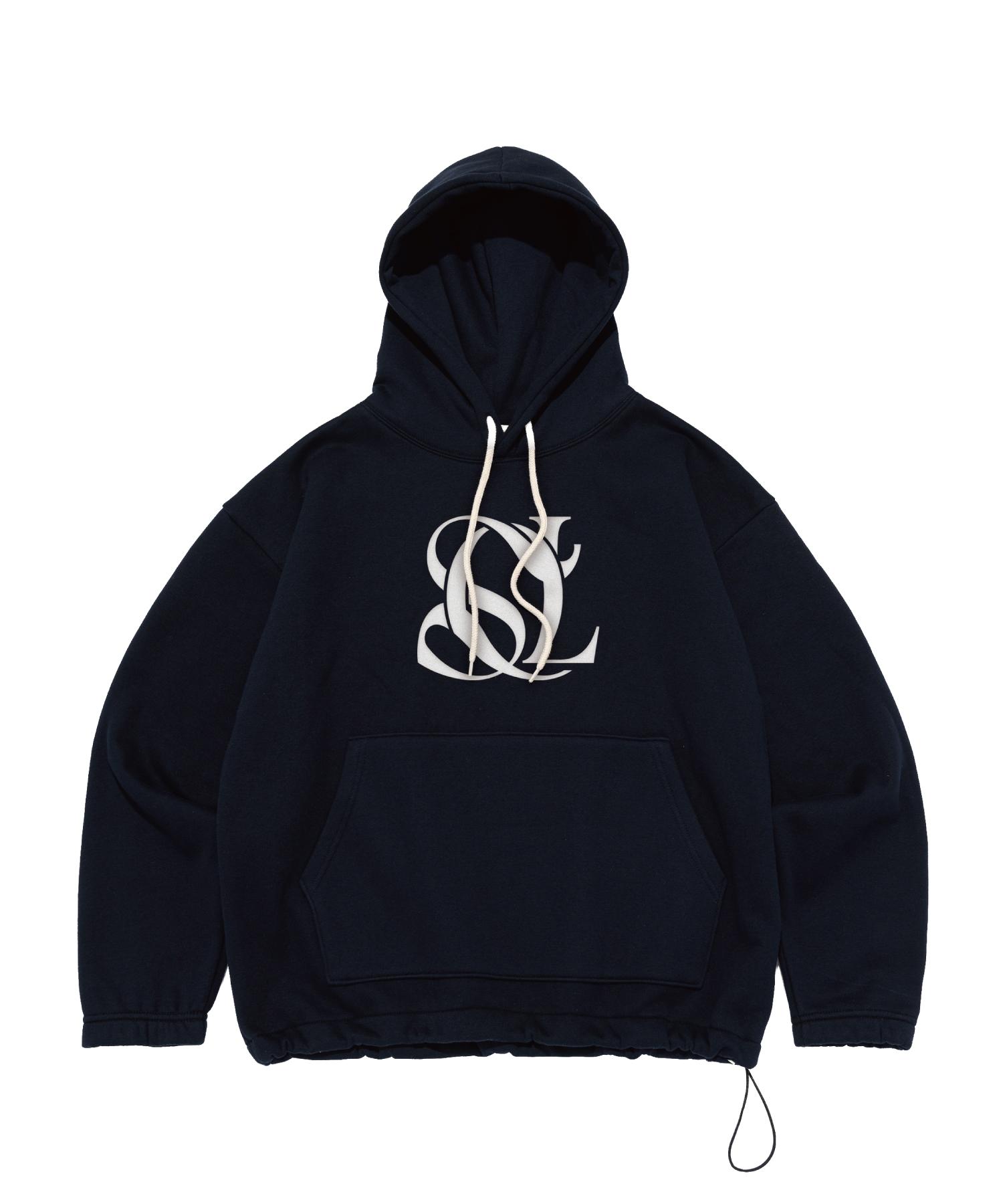 Seoul Apparel Seoul Logo String Hoodie (Navy) (Fleece-Lined) 01