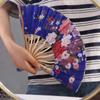 Portable Colorful Summer Gift Personalized Japanese Style Bamboo Wooden Dance Hand Fan Fan Crafts Folding Fan Home Decoration